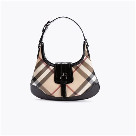 burberry super nova check pattern pvc shoulder hand bag|Burberry adjustable shoulder bags.